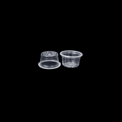 Chutney Sufle için Plastik Şeffaf Sos Bardağı OEM ODM Tek Kullanımlık Siyah Sızıntıya Dayanıklı