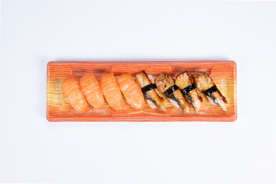 Çıkartma Kutusu Kapaklı Tek kullanımlık Sushi Paket Kutusu Açık Plastik Kapak