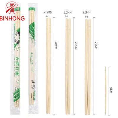 Yuvarlak Doğa Renkli 18cm Tek Kullanımlık Bambu Çubuklarını