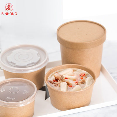 Tek Duvar Kraft Kağıdı Take Away Kutusu Tek Kullanımlık 750ml
