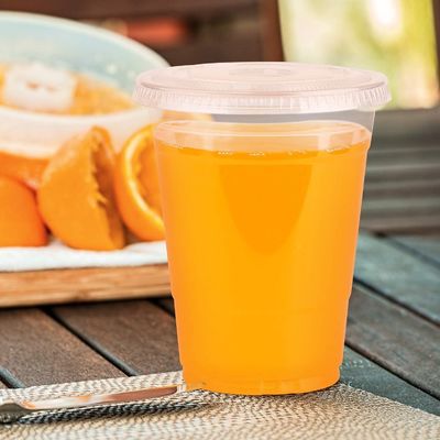 Yuva Kapaklı Şeffaf 16 Oz Tek Kullanımlık Plastik Bardak