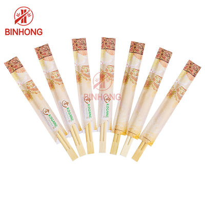 Premium Sınıf Yarım Kağıt Sarılı 9 "Bambu Yemek Çubukları