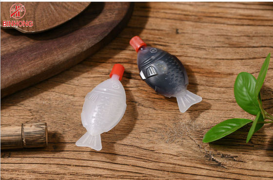 Catering Paket Servis Tek Kullanımlık Plastik Soya Sosu Balık Şişesi 1.5 2 oz
