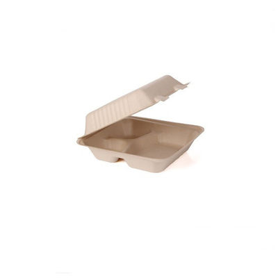 Şeker Kamışı Bagasse Suşi Biyobozunur Take Away Kutusu Restoran İçin Tek Kullanımlık