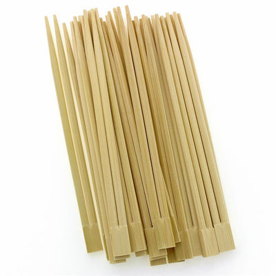 Plastik Kılıflı Kare Doğal Mao Bambu tek kullanımlık Çubuklar
