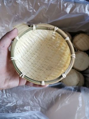 OPP Sarılmış Bambu Meyve Sepeti Hediyelik El Sanatları Doğal Bambu Sepet 17cm 19cm 23cm