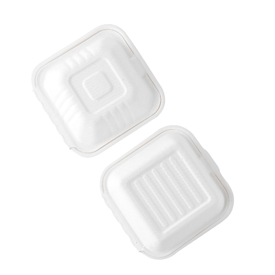 Geri Dönüşüm Take To Go Şeker Kamışı Bagasse Biyobozunur Take Away Kutusu Tek Kullanımlık