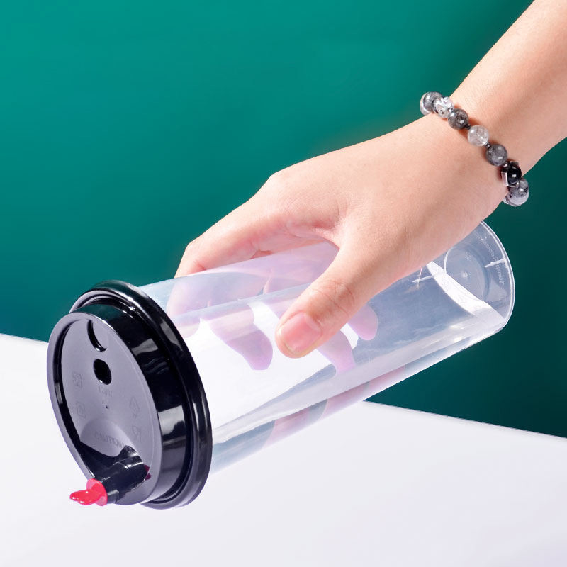 Kapak Temizle Pp Boba Kabarcık Tek Kullanımlık Plastik Bardak Soğuk Sıcak İçecek İçin Basılmış Özel Logo