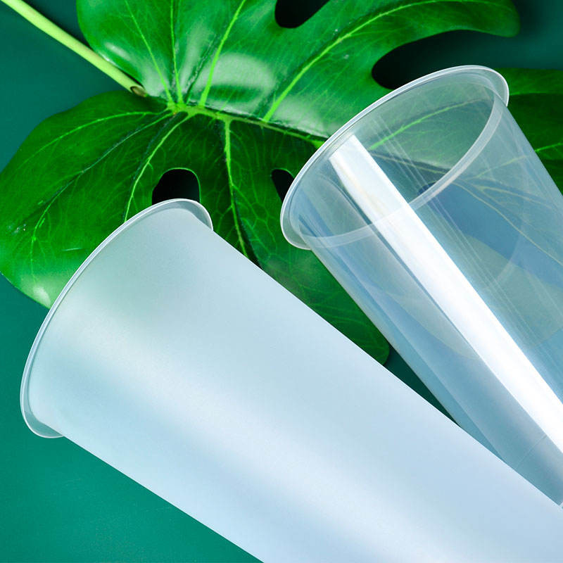 Kapak Temizle Pp Boba Kabarcık Tek Kullanımlık Plastik Bardak Soğuk Sıcak İçecek İçin Basılmış Özel Logo