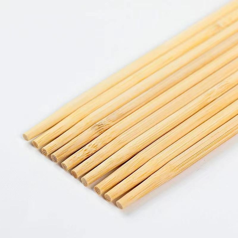 Toplu Tek Kullanımlık Çubuklar Doğal Bambu Yuvarlak Çubuklar 20cm