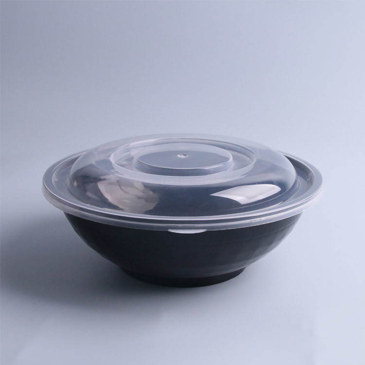 Özel Baskılı Yuvarlak Plastik Salata Kasesi Tek Kullanımlık 750Ml 950 Ml