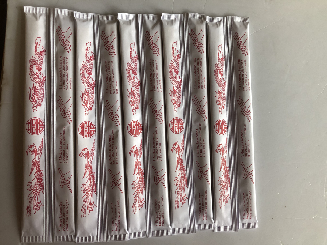 21CM -24CM TENSOGE Tek Kullanımlık Bambu Çubuklar, Çin Yemeği için tam kağıt sarılmış