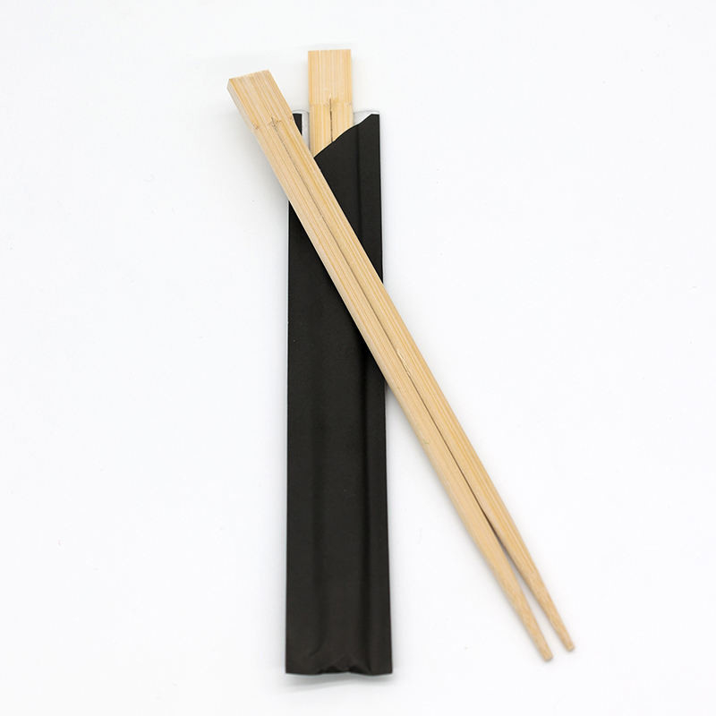 Tek kullanımlık yemek çubukları normal bambu ve kömürleşmiş bambu