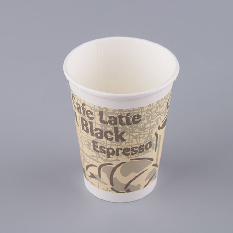 Kahve ve Sütlü Çay İçin 16oz Özelleştirilmiş Tek Kullanımlık Kağıt Bardak