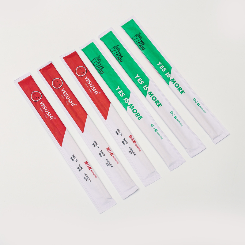 Özel Özel Logo Yüksek Kalite Tek kullanımlık ahşap çubuklar Tekrardan kullanılabilir butik yuvarlak çubuklar Bambu çubuklar