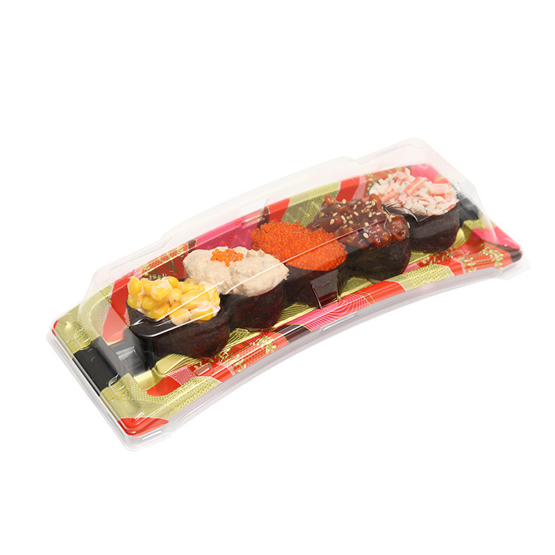 Profesyonel Üretici Geri Dönüştürülebilir Plastik Gıda Paketleri Gıda Konteyneri İçin Sushi Tepsileri