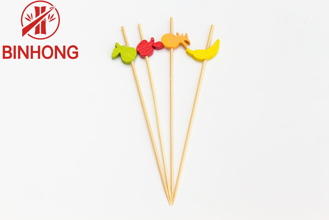 % 100 Doğal Bambu AB Sınıfı 7cm Boncuklu Kürdan