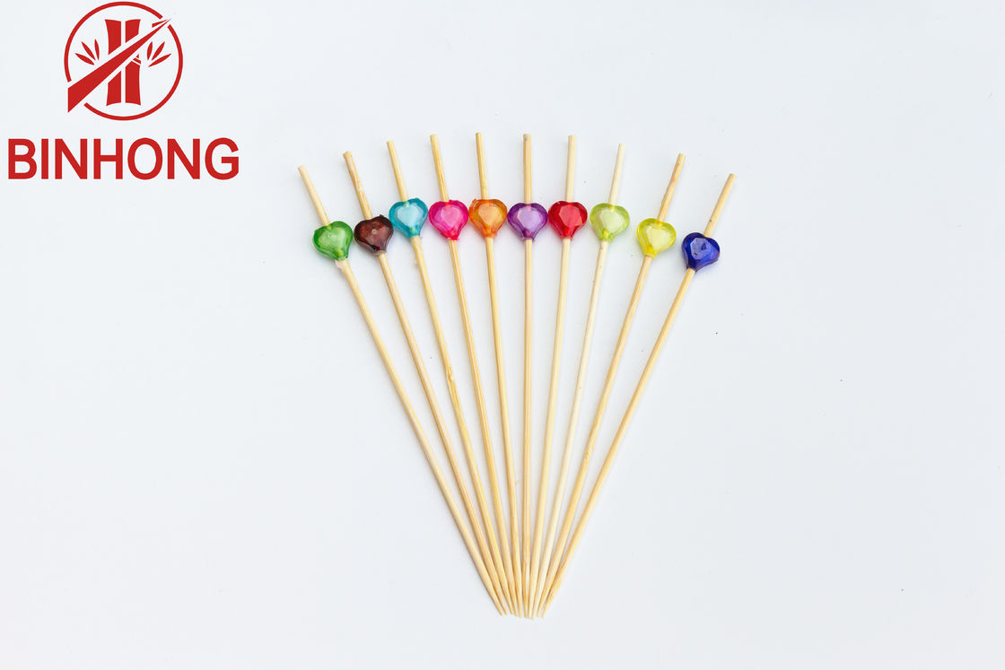 Tek Kullanımlık Renkli Çiçek 12CM Boncuklu Kürdan