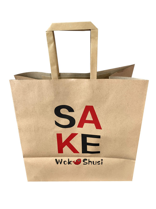 Tek Kullanımlık Düz Tabanlı 27cm Kraft Kağıt Torba