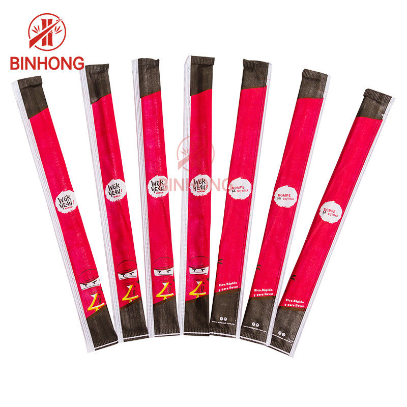Tek Tek Sarılmış Tensoge Bambu 23cm Özel Logo Çubuklarını