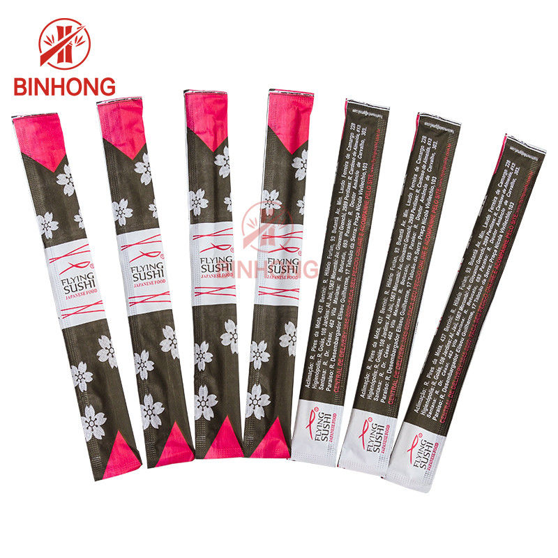 Tek Tek Sarılmış Tensoge Bambu 23cm Özel Logo Çubuklarını