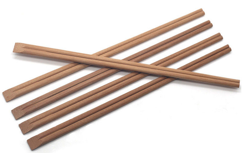 Kömürleşmiş ISO9001 24cm Bambu Yemek Çubukları Restoranı