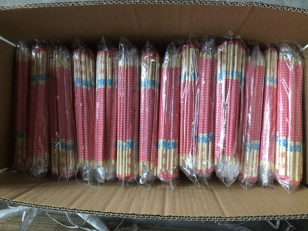 Okul İçin Güvenli 19.5cm Tek Kullanımlık Bambu Çubuklarını