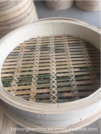 Doğal Mutfak Gereçleri 2 Tier 12 Inch Mini Bamboo Steamer