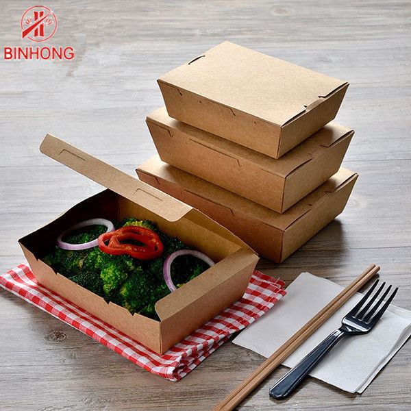 Tek Kullanımlık Özel Yapılmış 33oz Çevre Dostu Paket Servis Kutuları