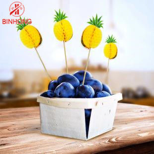 Doğal Çevre Dostu 9cm Bambu Şiş Çubukları