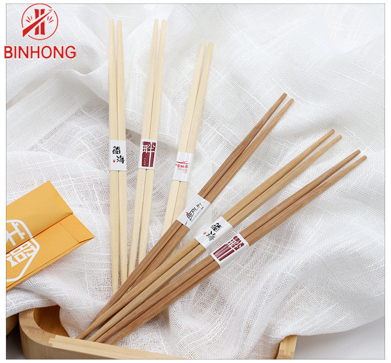 Çevre Dostu Burs Yok 24cm Tek Kullanımlık Bambu Yemek Çubukları/Suşi Çubukları