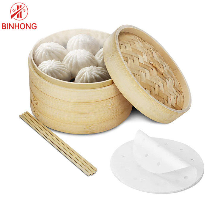 Mutfak Pürüzsüz 28cm Dim Sum Bambu Sepet