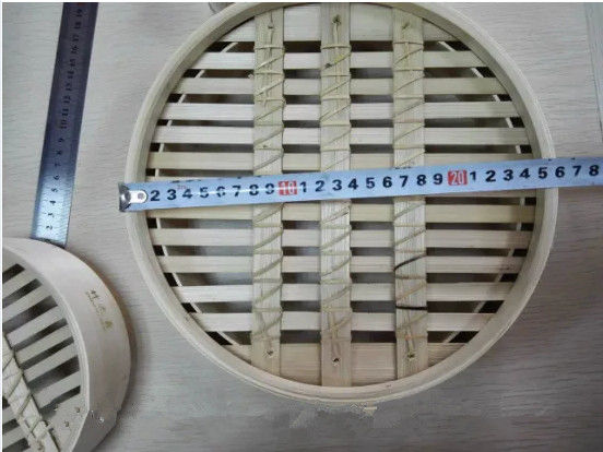 Doğal Mutfak Gereçleri 2 Tier 12 Inch Mini Bamboo Steamer