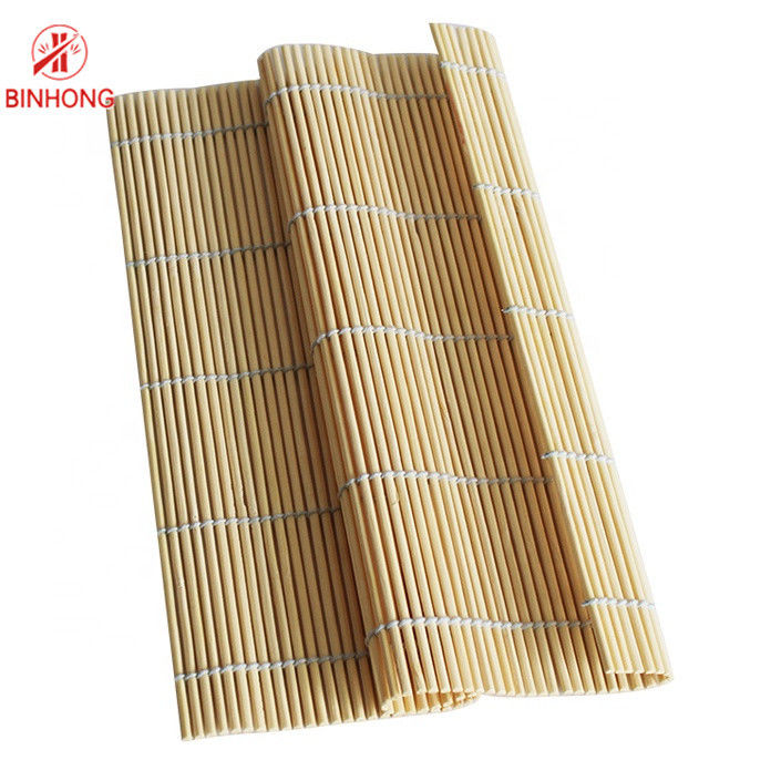 Suşi İçin Çok Fonksiyonlu ISO9001 24cm * 24cm Bambu Mat