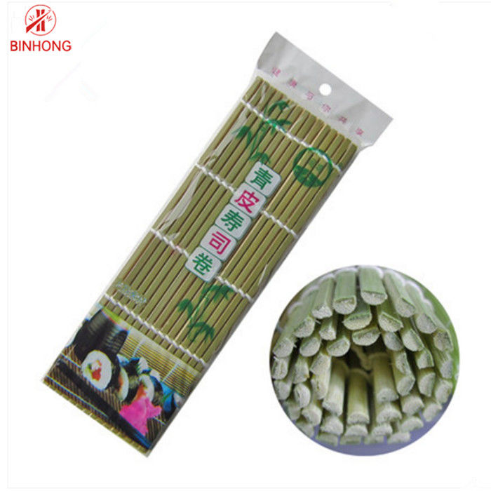 Evde Kullanım Sterilize Bambu 30 * 40cm Sushi Rolling Mat