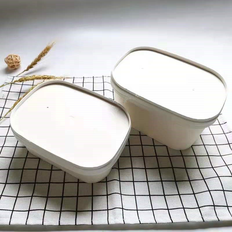 AAA Grade Square 1000ml Tek Kullanımlık Kağıt Kaplar