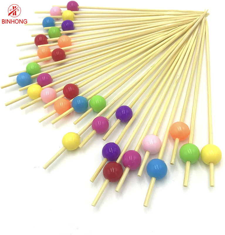 Çevre Dostu Nan Bambu 4.0mm Boncuklu Kürdan