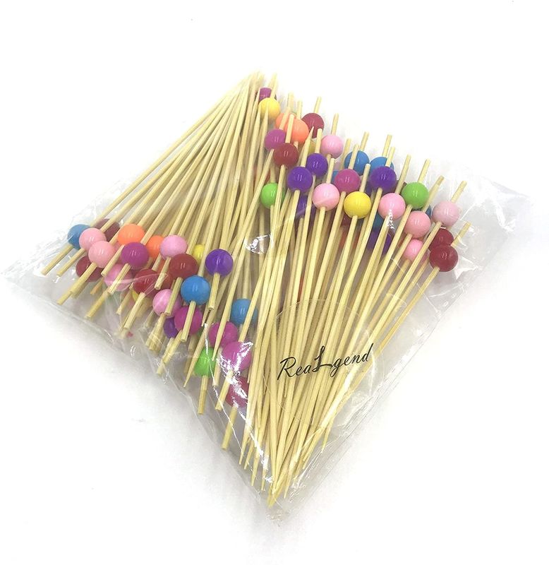 Çevre Dostu Nan Bambu 4.0mm Boncuklu Kürdan