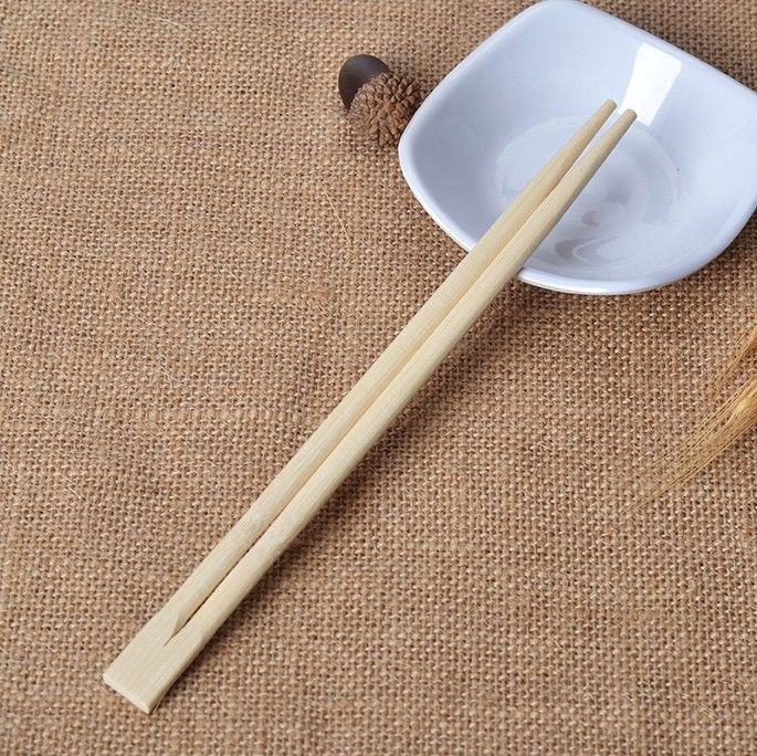 Tek kullanımlık Bambu İkizler Yemek Çubukları Biyobozunur Restoran Çubuklarını