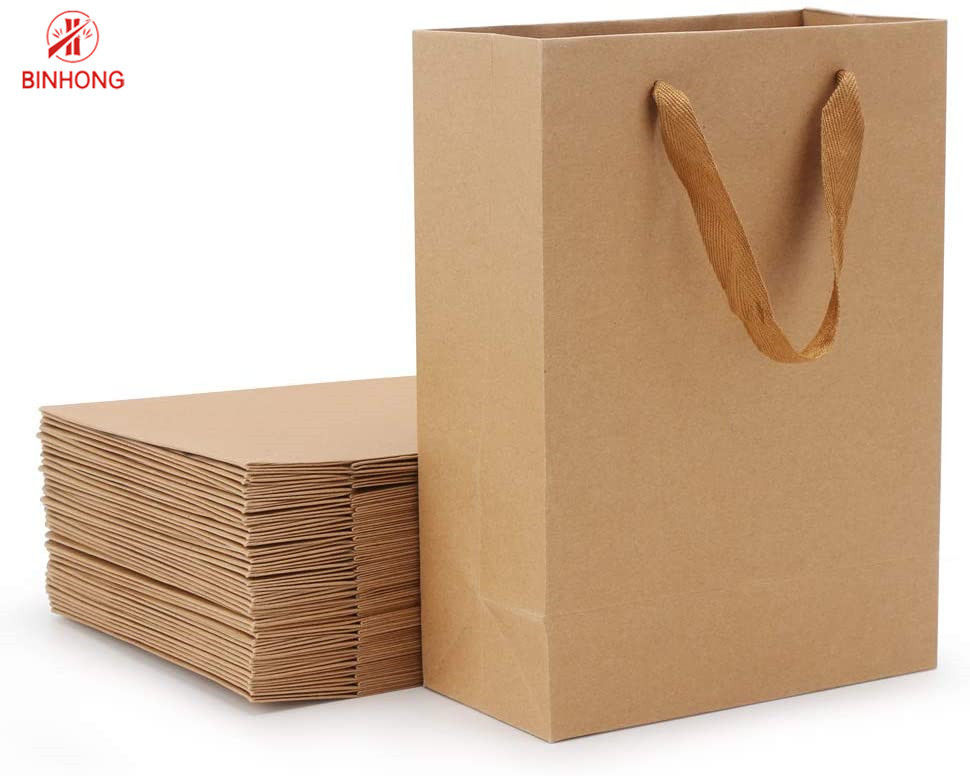 Bükülmüş Saplı Tutkallı 30cm Kağıt Daimi Kese