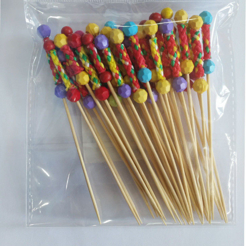 Meze İçecekler İçin Parti Dekorasyonu 8cm Bambu Yemek Çubukları