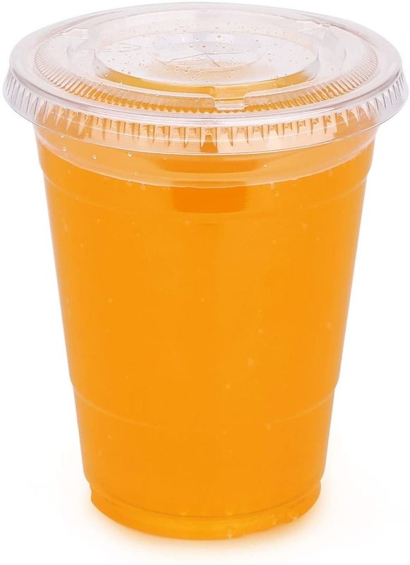 Yuva Kapaklı Şeffaf 16 Oz Tek Kullanımlık Plastik Bardak