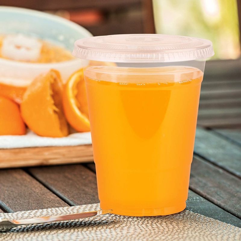 Yuva Kapaklı Şeffaf 16 Oz Tek Kullanımlık Plastik Bardak