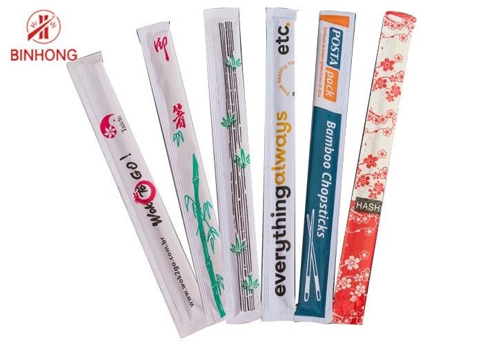 Tek Tek Sarılmış Tensoge Bambu 23cm Özel Logo Çubuklarını