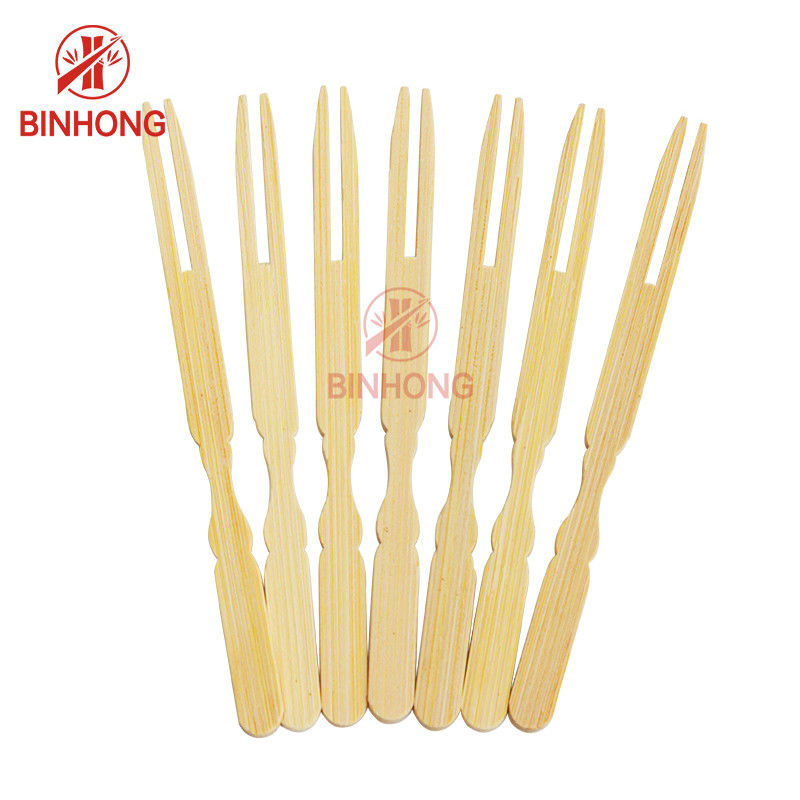 Tek kullanımlık Moso Bamboo 9cm Meyve Şiş Çubukları
