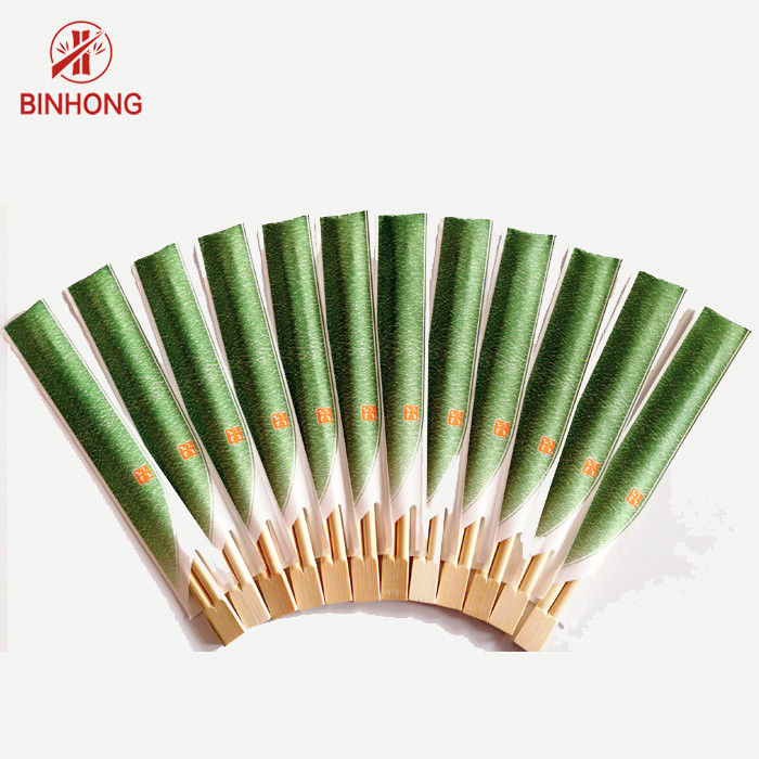 Japon Tek Kullanımlık Yuvarlak Bambu Yemek Çubukları Kompostlanabilir Özel Logo 18cm