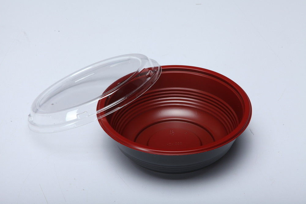 Dayanıklılık PP Plastik Mikrodalgada Tek Kullanımlık Gıda ambalajı Pirinç kasesi