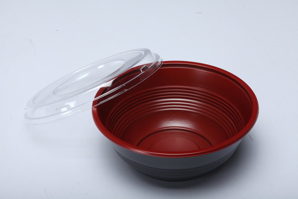 Dayanıklılık PP Plastik Mikrodalgada Tek Kullanımlık Gıda ambalajı Pirinç kasesi