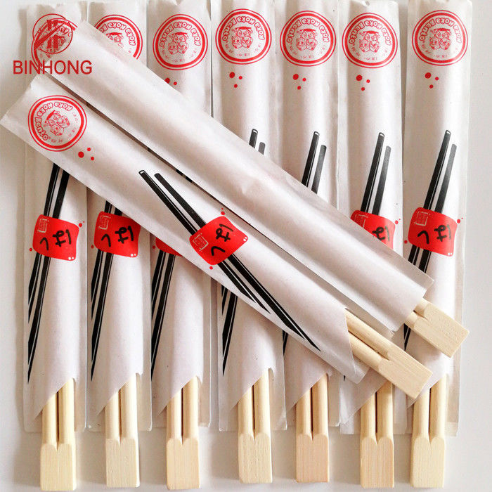 Yarım Kağıt Kılıflı 20cm Tek Kullanımlık Çin Bambu Çubuklarını