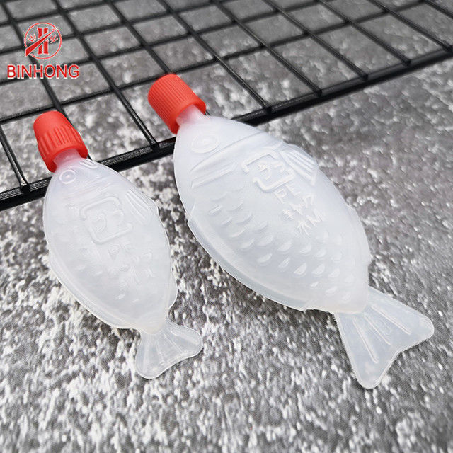 Catering Paket Servis Tek Kullanımlık Plastik Soya Sosu Balık Şişesi 1.5 2 oz